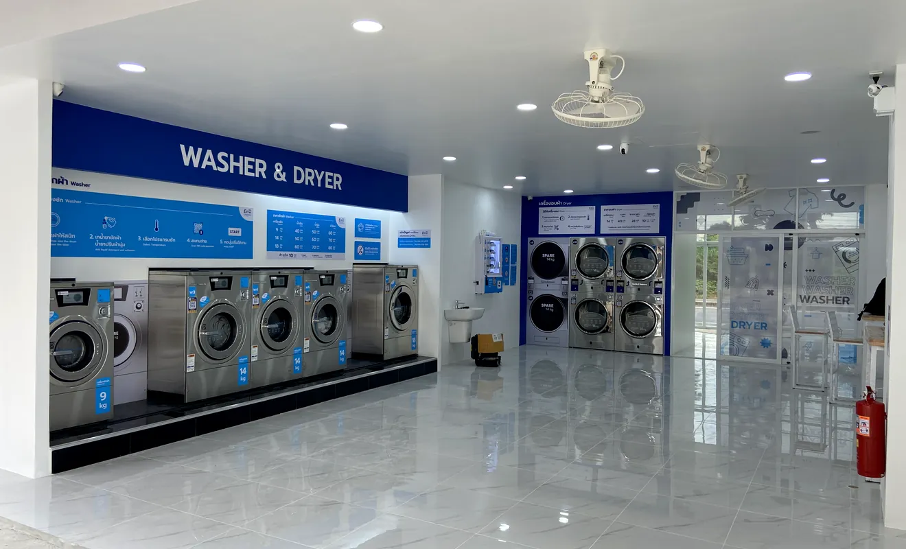 ร้าน WASHER & DRYER ที่ใช้ระบบ WASH EASY